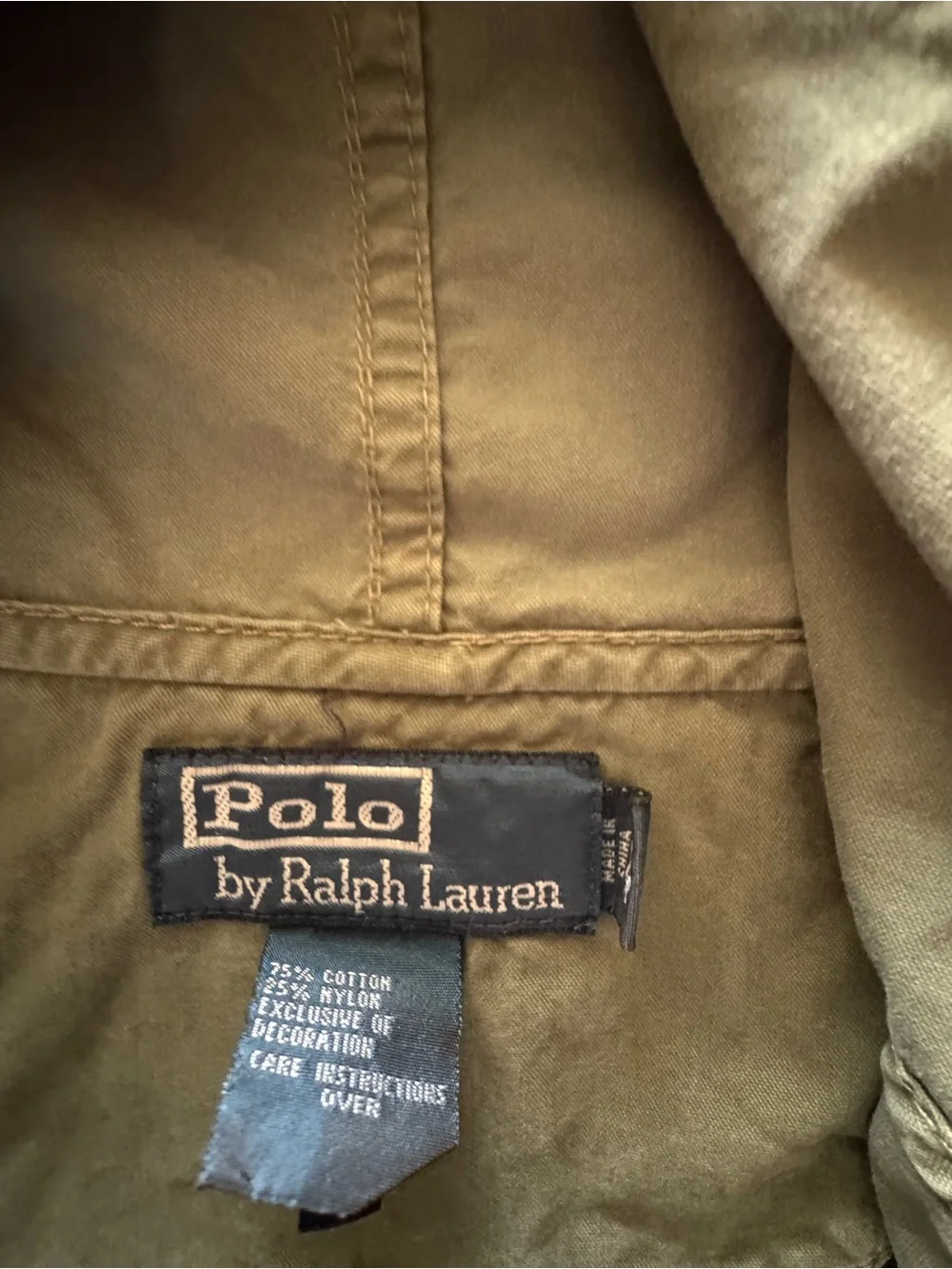 Polo Ralph Lauren Hooded Jacket Big Pony Olive Green